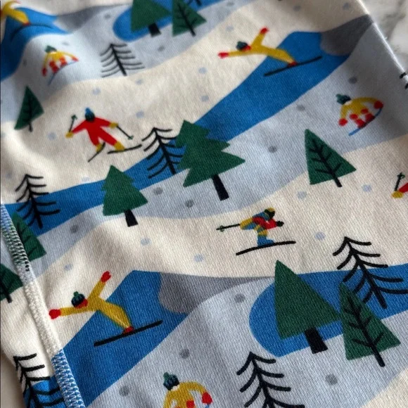 Hanna Andersson Ski Adventure Adult PJ Long John Set Small Top/Medium Bottoms - Picture 11 of 14